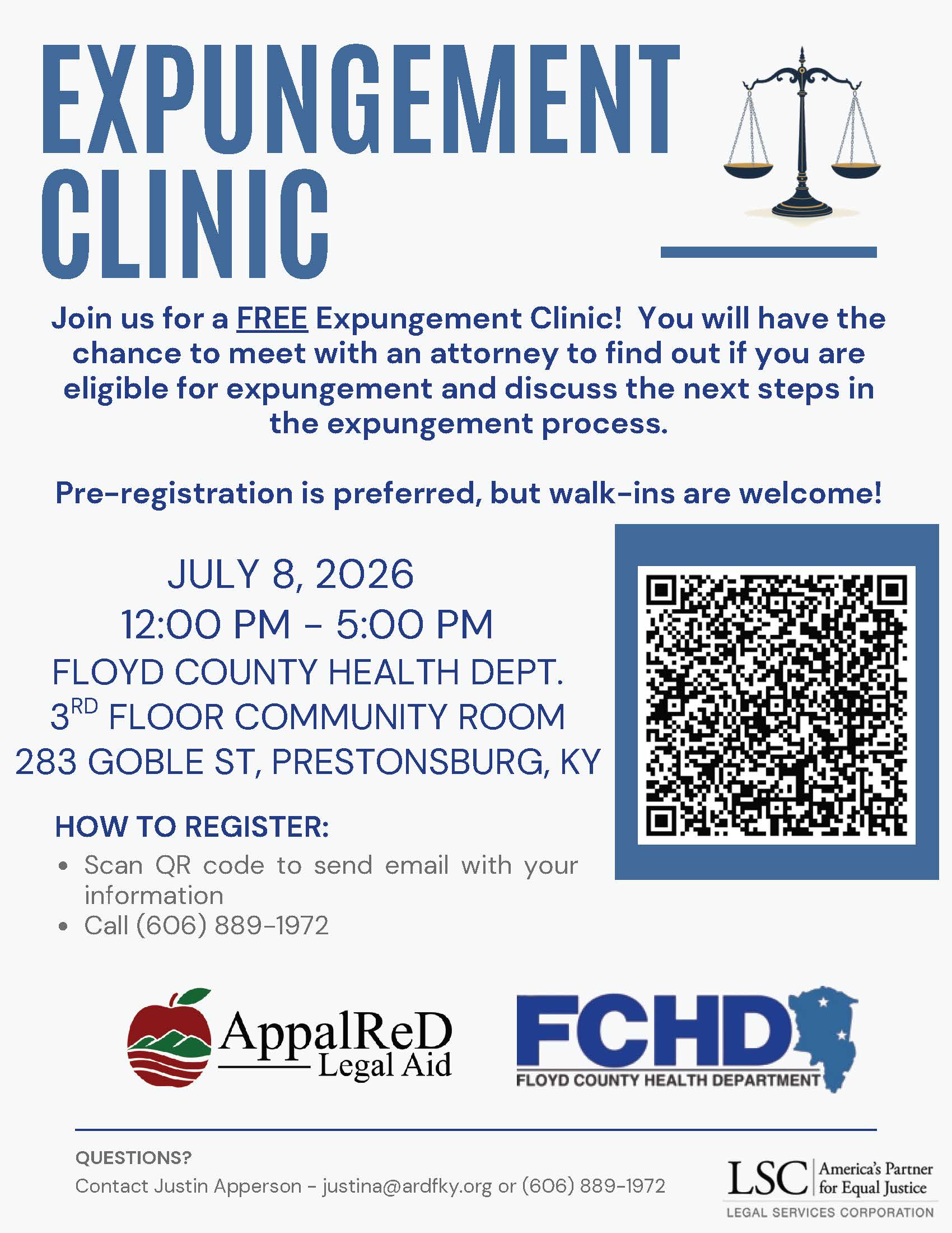 Expungement clinic flyer