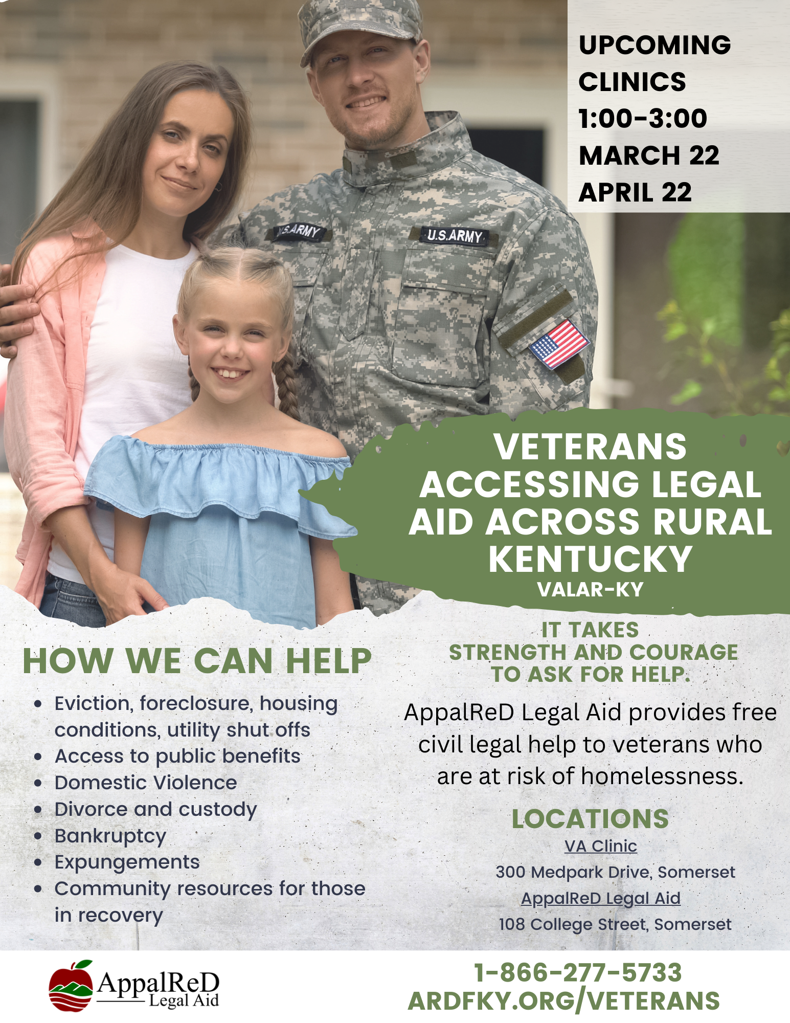 Veteran Family in Front of Brick House