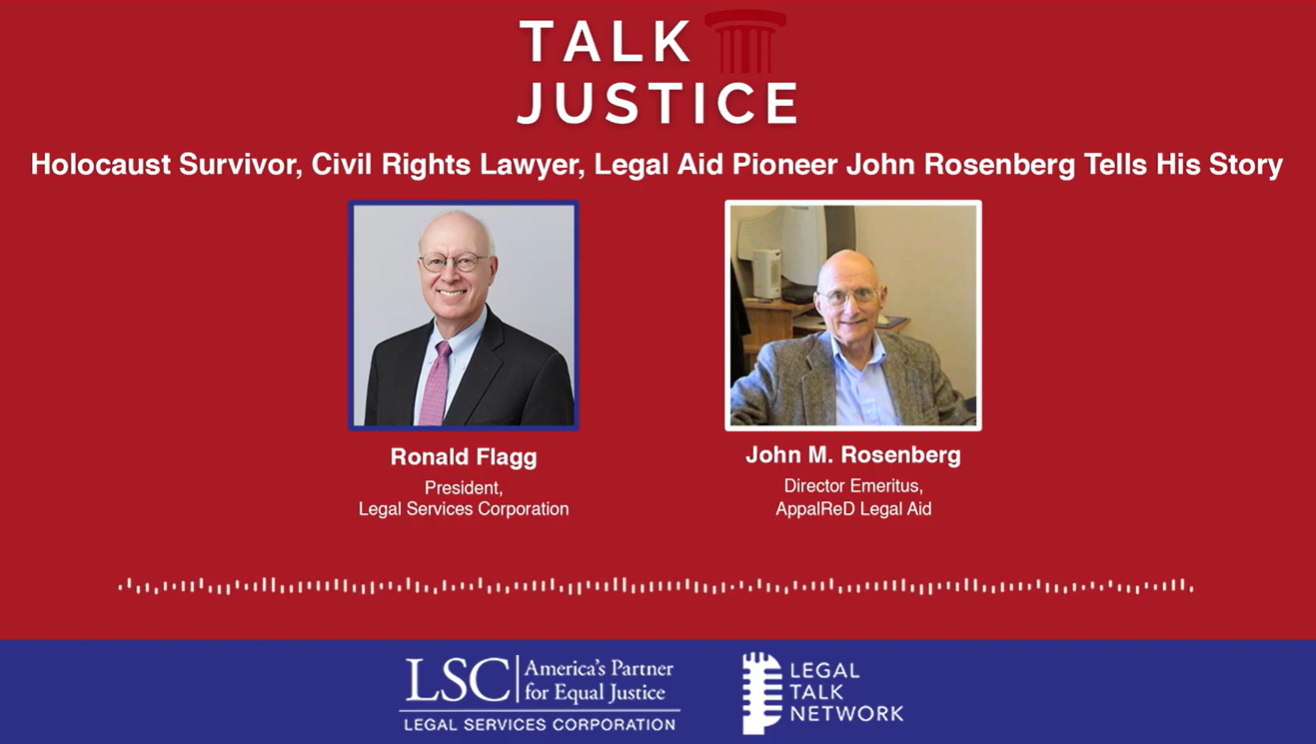 LSC Talk Justice - Ep128 - Holocaust Survivor, Civil Rights Lawyer ...