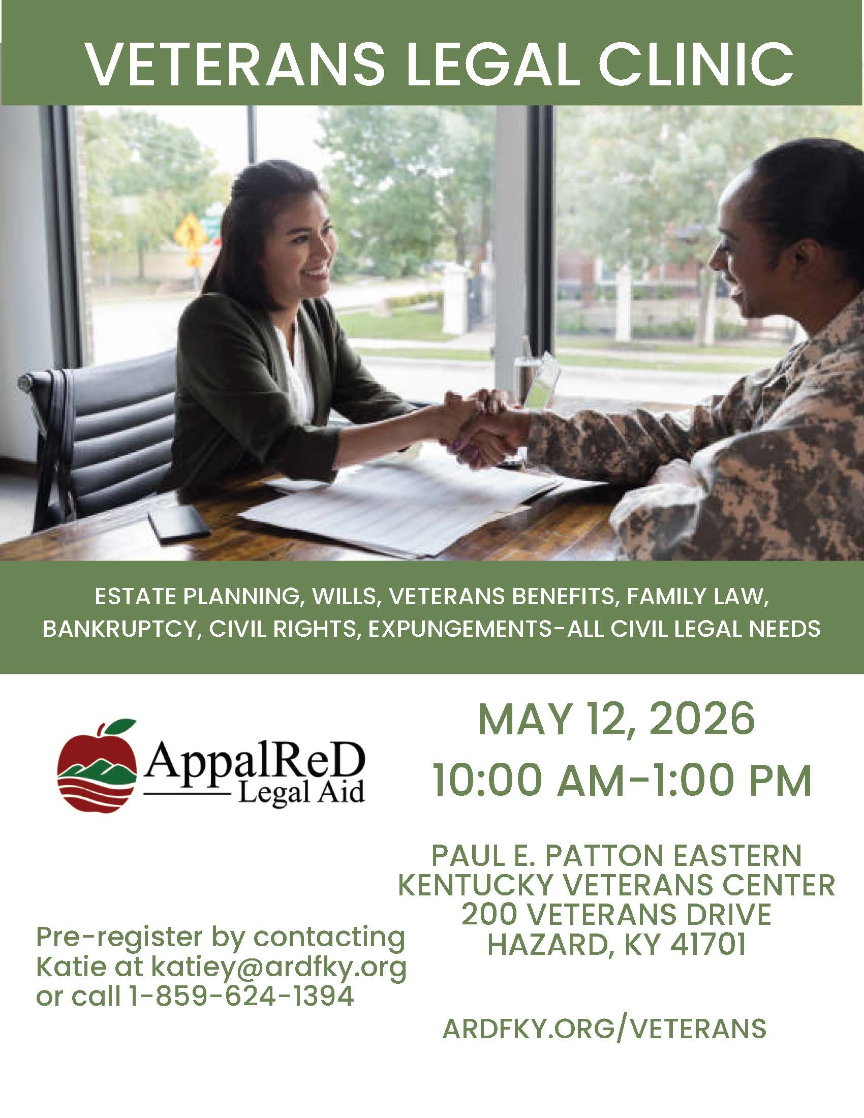 Veterans Legal Clinic Flyer