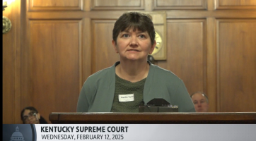 Marsha appears in front of Supreme Court